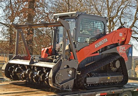 forestry mulcher skid steer attachment|kubota skid steer mulcher attachment.